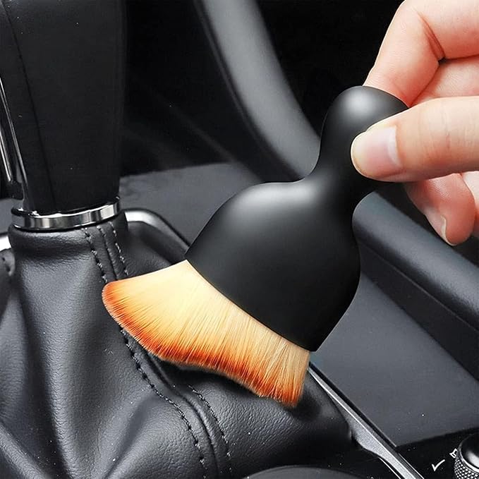 2PCS Car Interior Dust Sweeping Soft Brush, Automotive Interior Dusting Brush, Car Detailing Interior Cleaning Brush Ideal for Interior, Exterior, Dashboard, Air Vents, Soft Bristles