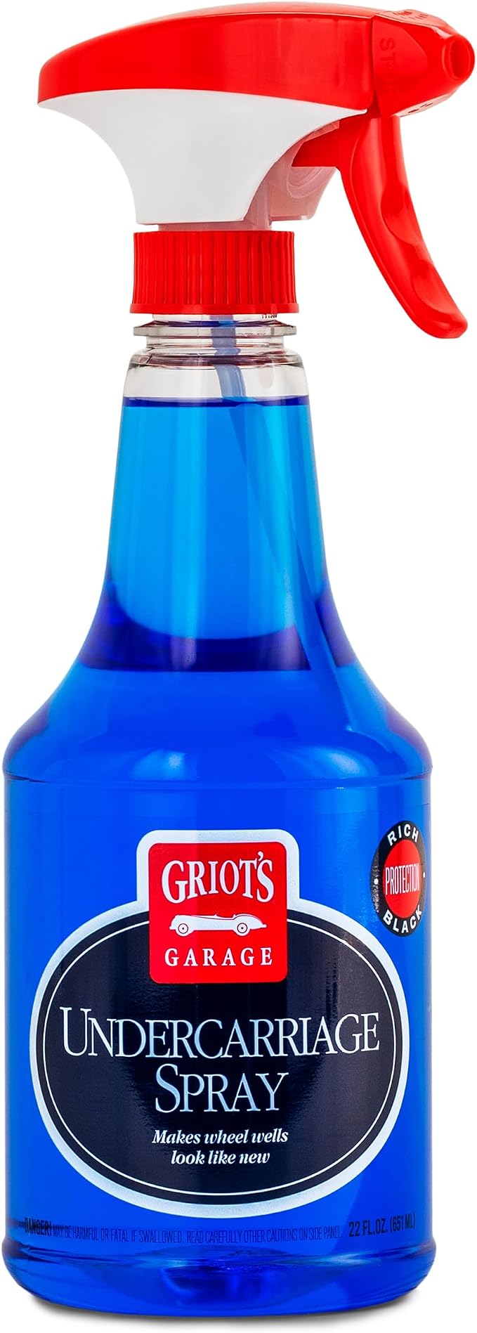 Griot's Garage Undercarriage Spray for Car Cleaning and Detailing, Undercoating for Wheel Wells, Frame, Springs, and More, 10987, 22oz