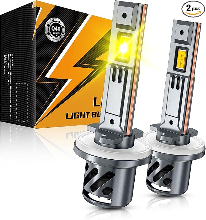 Auxbeam 880 881 Fog Lights, Q40 Series 3000K Golden Yellow 16000LM 893 899 Offroad Lights, Plug and Play, Pack of 2