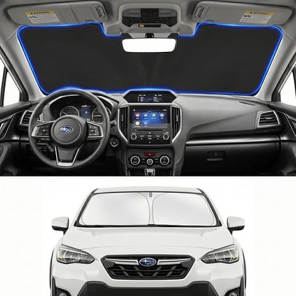 Custom Fit Windshield Sun Shade for Subaru Crosstrek 2018-2026 | Custom Fit Windshield Cover, Blocks UV Rays, Double-Layer Heat Shield, Durable Frame, Easy Fold & Storage