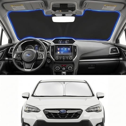 Custom Fit Windshield Sun Shade for Subaru Crosstrek 2018-2026 | Custom Fit Windshield Cover, Blocks UV Rays, Double-Layer Heat Shield, Durable Frame, Easy Fold & Storage