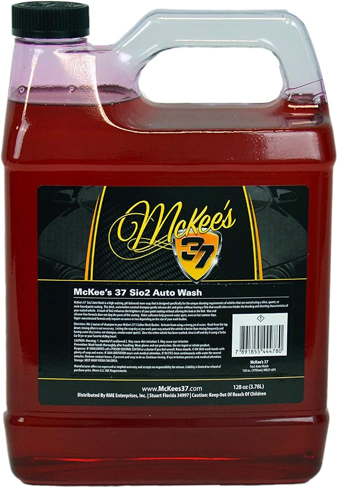 McKee's 37 MK37-691 Sio2 Auto Wash, 128 oz.