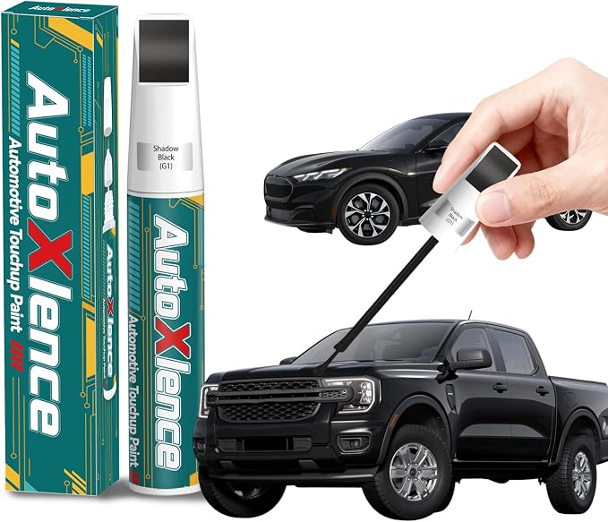 Shadow Black(G1) Touch Up Paint Compatible with Ford Car Paint Pen Scratch Repair Automotive Scratch Remover Fix Exact Color Match