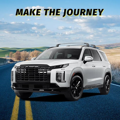 Gdydi 220lbs Car Roof Rack Cross Bars Compatible with 2019-2025 Hyundai Palisade SE SEL XRT (Fit for Flush Side Rails), Aluminum Lockable Roof Cross Bars for Kayak Bike Rooftop Cargo Carrier Bag