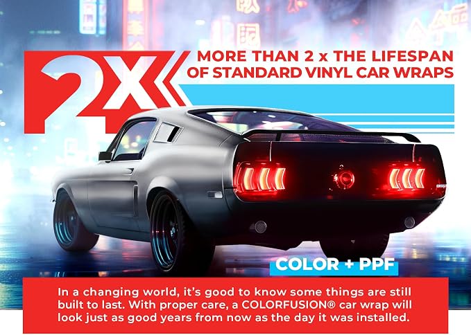 ColorFusion PPF by VViViD, Satin Pearl White Dry Apply PPF Vinyl Car Wrap Roll 6ft x 5ft