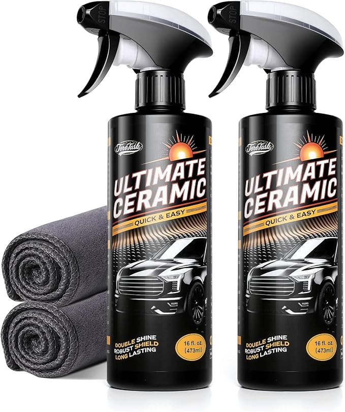 RV Accessories for Outside, Ceramic Coating for RV Polish (32 Fl Oz), Unmatched Shine Car Wax Coating Spray, No Pungent Smell, Quick Detailer Spray Wax, Lasts 50+ Washes Car Paint Sealant