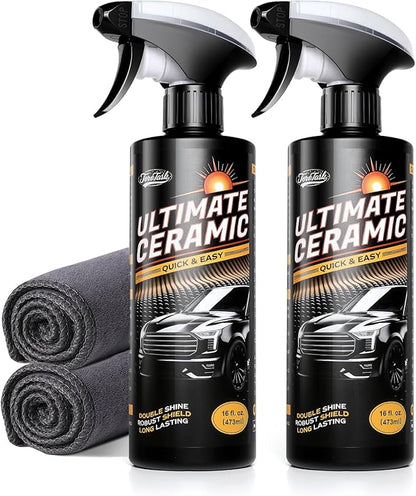 RV Accessories for Outside, Ceramic Coating for RV Polish (32 Fl Oz), Unmatched Shine Car Wax Coating Spray, No Pungent Smell, Quick Detailer Spray Wax, Lasts 50+ Washes Car Paint Sealant