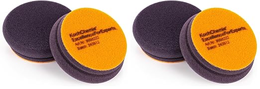 Koch-Chemie - One Cut Pad V2 - Medium Abrasive Pad for Removing Moderate Weathering & Scratches; Long-Lasting Compression Hardness; Contours Easily (76mm x 23mm) (Pack of 2)