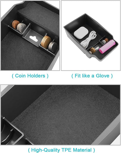 CDEFG 5Pcs for 2026 Mazda CX5 Center Console Organizer for 2026 Mazda CX-5 (S/Select/Preferred/Premium/Premium Plus) Accessory Door Handle Pocket Trash Can Storage Box