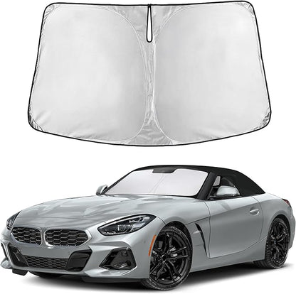 EcoNour Windshield Sunshade Compatible for BMW Z4 / M2 / M8 2003-2022 2023 2024 2025 2026, Sun Visor for Front Windshield & Window Sun Shade Cover, UV Heat Blocker & Protector, Car Accessories