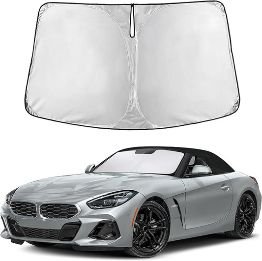 EcoNour Windshield Sunshade Compatible for BMW Z4 / M2 / M8 2003-2022 2023 2024 2025 2026, Sun Visor for Front Windshield & Window Sun Shade Cover, UV Heat Blocker & Protector, Car Accessories