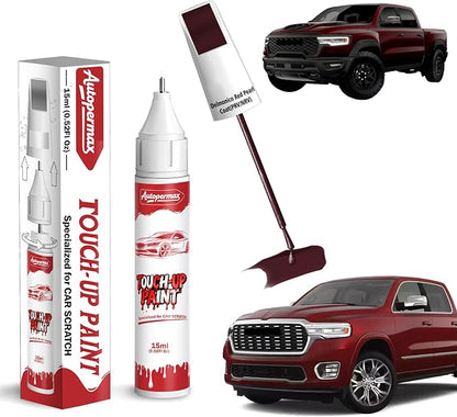 Delmonico Red Pearl-Coat(PRV/NRV) Car Touch Up Paint for Ram, Color Accurate Two-In-One Car Paint Scratch Repair Pen, Professional Scratch Remover for Vehicles Chips and Nicks Scuff
