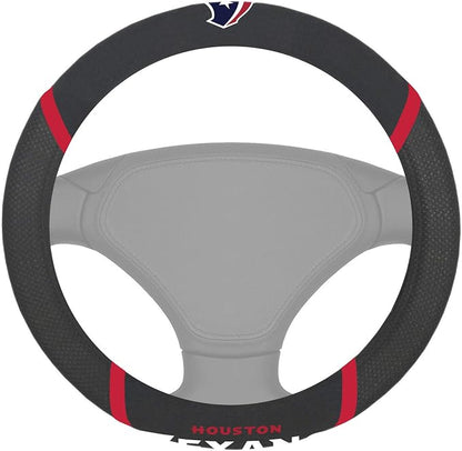 FANMATS NFL Unisex-Adult Embroidered Steering Wheel Cover