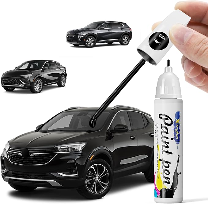WA8555 GBA Black/Black Onyx Touch Up Paint Compatible with Buick, DIY Car Paint Scratch Repair, Automotive Paints, Quick & Easy Fix Scratch Repair for LaCrosse/Regal/Verano