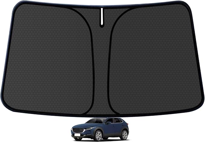 CX30 Customized Windshield Sun Shade for 2019 2020 2021 2022 2023 2024 2025 2026 CX30 Front Window Sunshade Visor Protector Foldable Blocks UV Rays Keep Car Cooler Accessories