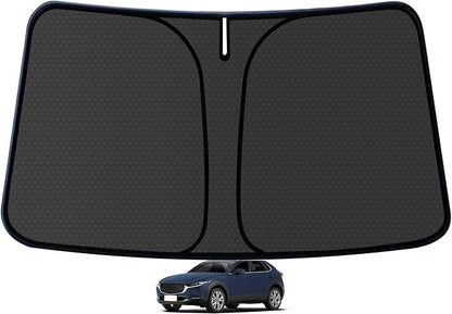 CX30 Customized Windshield Sun Shade for 2019 2020 2021 2022 2023 2024 2025 2026 CX30 Front Window Sunshade Visor Protector Foldable Blocks UV Rays Keep Car Cooler Accessories