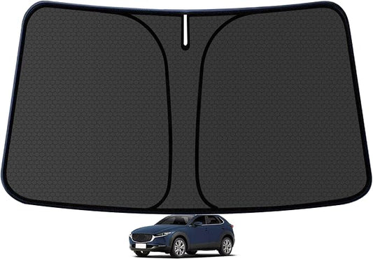 CX30 Customized Windshield Sun Shade for 2019 2020 2021 2022 2023 2024 2025 2026 CX30 Front Window Sunshade Visor Protector Foldable Blocks UV Rays Keep Car Cooler Accessories
