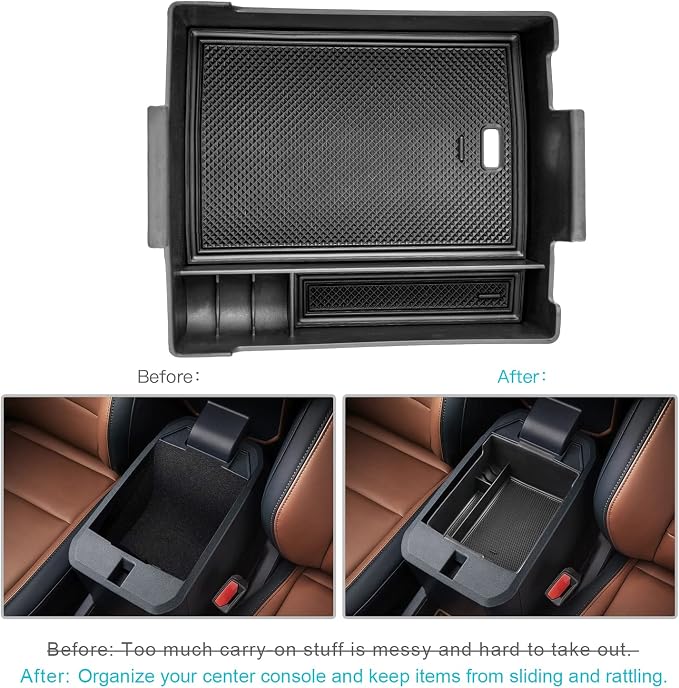 CDEFG Maverick Center Console Organizer for 2022 2023 2024 2025 2026 Ford Maverick Truck Accessories Central Console Armrest Tray Storage Box Insert Tray Coin Container