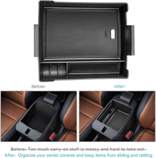 CDEFG Maverick Center Console Organizer for 2022 2023 2024 2025 2026 Ford Maverick Truck Accessories Central Console Armrest Tray Storage Box Insert Tray Coin Container