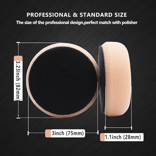 44-Piece Polishing Pad Kit for Drill & Polisher - Foam, Wool, Microfiber Buffing Pads with Backing Plate & Adapter, Car Detailing Supplies for Beginners & Professionals