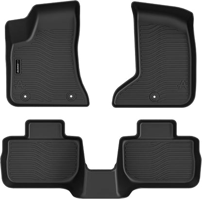 Auxko All Weather Floor Mats for 2011-2023 Dodge Charger AWD & Chrysler 300 AWD TPE Rubber Liners Accessory for 2011-2023 Dodge Charger AWD & Chrysler 300 AWD Odorless Anti-Slip Mats Black