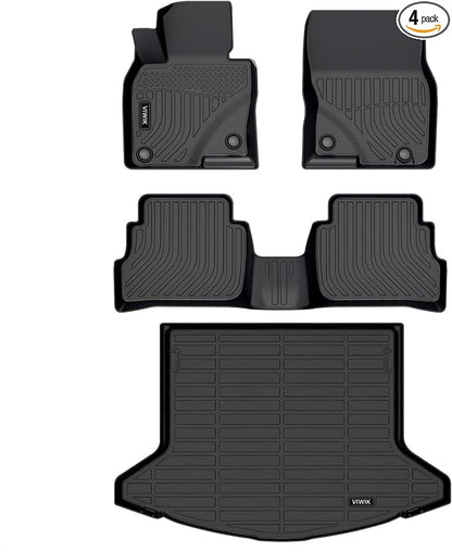 VIWIK Floor Mats Fit for Mazda CX-5 2025-2022 Heavy Duty Protection, TPE Anti-Slip Car Mats All Weather Custom Floor Liners for CX5 2022 2023 2024 2025