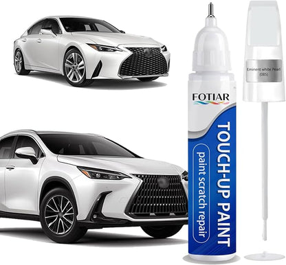 Eminent White Pearl 085 Touch up Paint for Lexus-Exact Match Scratch Repair Kit 2-In-1 Premium Car Paint Pen for Chips & Nicks