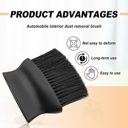 Car Detailing Brush with Ultra Soft Bristles Automotive Interior Cleaning and Dusting Tool for Dashboard Air Vents Leather Computer and Scratch Free Surfaces (Black)