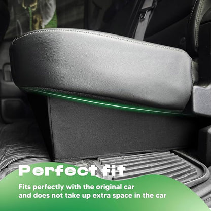 Autorder Foldable Under Seat Storage Organizer for 2019-2026 Chevy Silverado/GMC Sierra 1500 & 2020-2025 2500HD/3500HD, 600D Oxford Fabric Waterproof Underseat Tool Box Accessory for Double & Crew Cab