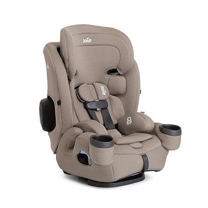 Joie Saffron SI 4-in-1 Car Seat – Car Seat for Infants to Toddlers to Big Kids - 4 Modes, 10-Position No-Rethread Headrest & Harness (Mocha)