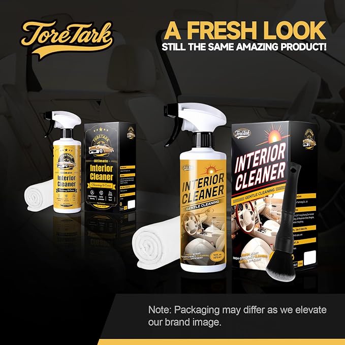 toretark Interior Car Cleaner Kit for Tesla, pH-Neutral Safe for All Surface, 2-in-1 Modes Car Upholstery Cleaner for BMW Accessories, Cleaning Kit Interior for Mercedes Benz Car Accessories