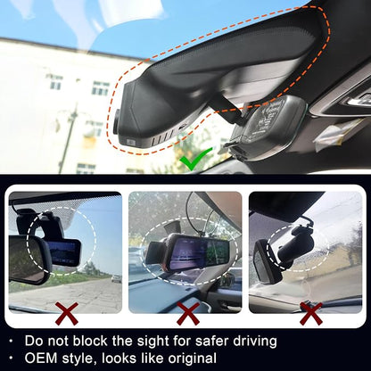 mangoal 4K Front & 2K Rear 2 Channel HDR Dash Cam, Dual STARVIS 2 IMX678 IMX675, Custom Fit for GMC Yukon, Yukon XL 2023-2026(Model A), 5GHz WiFi, GPS, 128GB Card