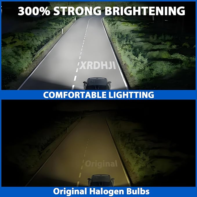 Fit for 2003 2004 2005 Dodge Ram 1500 2500 3500 High Performance Halogen Headlight Bulbs,9007 High Low Beam +9145 Foglamp Replacement Bulbs Kit, Plug and Play,Pack of 4