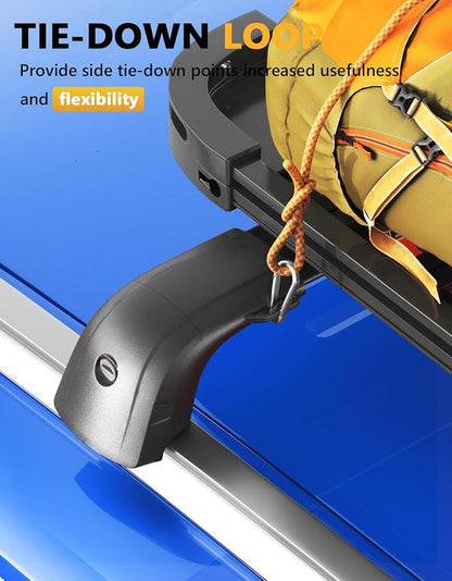 Tuyoung 300lbs Lockable Roof Rack Cross Bars Compatible with Volvo XC40 XC-40 2018-2026, Heavy Duty Aluminum Roof Rails Crossbars Cargo Bars Canoe Snowboard Rooftop Black Carrier Luggage