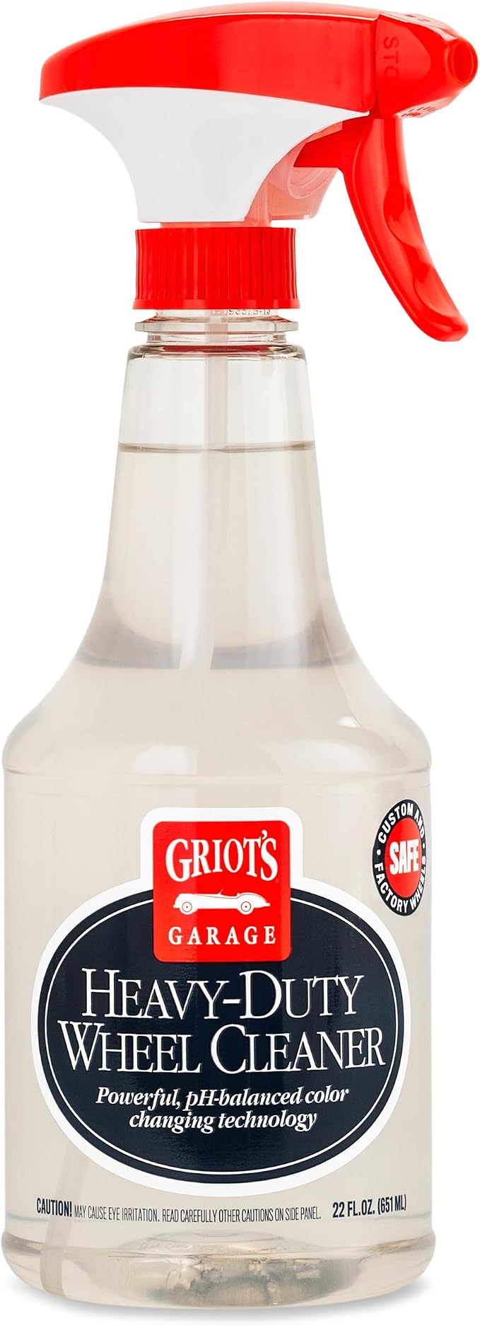 Griot's Garage Heavy-Duty Wheel Cleaner for All Wheel Finishes, Breaks Down and Removes Stubborn Brake Dust and Grime, PH Balanced, Non-Acidic, 10973, 22oz