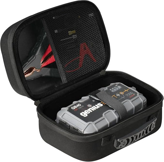 sarlar EVA Protection Case Compatible with NOCO GB20/GB40/GBX45/GB50 Jump Starters, AstroAI S8/NEXPOW/BIUBLE/BUTURE/HULKMAN Up To 8.2" x 4.7" x 3.5" can all be stored,Portable Travel Case Only