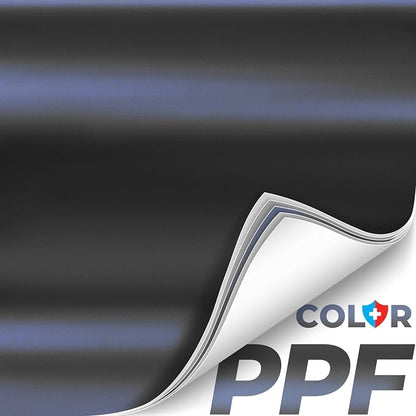ColorFusion PPF by VViViD, Matte Stealth Cosmic Blue Dry Apply PPF Vinyl Car Wrap Roll 10ft x 5ft