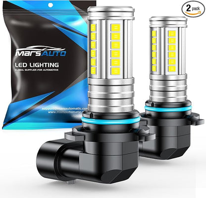 Marsauto HB4/9006 LED Fog Light Bulbs, 12,000LM 9006 HB4 LED Fog Light Bulbs, 360° Illumination 600% Brightness Strong Penetration, 1:1 Mini Size 60 Pcs CSP Chips 9006 Led Bulb, Tire Light Assemblies