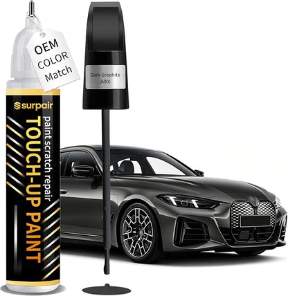 Dark Graphite A90 Touch up Paint for BMW OEM Color Match Car Scratch Repair Kit for Nicks & Chips Scratches Quick & Easy Paint Fix 2-In-1 Car Scratch Remover Pen