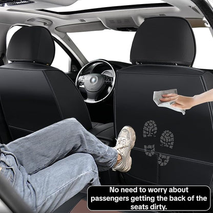 Car Seat Covers, Universal Fit for Most Vehicles, Waterproof Leather, Pet-Friendly Car Seat Covers, 5-Piece Complete Set, Protects Car Seats, Upgrades Interior, Airbag Compatible