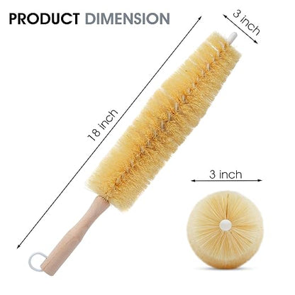 Nanoskin Ultra-Reach 17-Inch Professional Car Detailing Brush for Spokes, Wheels, Engines - Long Handle, Flexible Bristles, Scratch-Free Cleaning for Auto, Truck, Motorcycle
