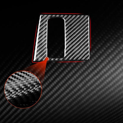 NVCNX Real Premium Carbon Fiber for Toyota Tundra 2022-2026 / Sequoia 2023-2026 2024 2025 Center Console Electronic Handbrake Button Panel Cover Interior Trim Accessories Overlay Sticker Decal 1PC