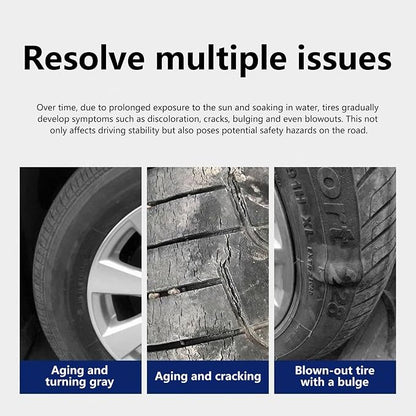 Tire Sprayer for Cars, Trucks, Motorcycles, 300ml Tire Coating Quick Gloss Restorer Wheel