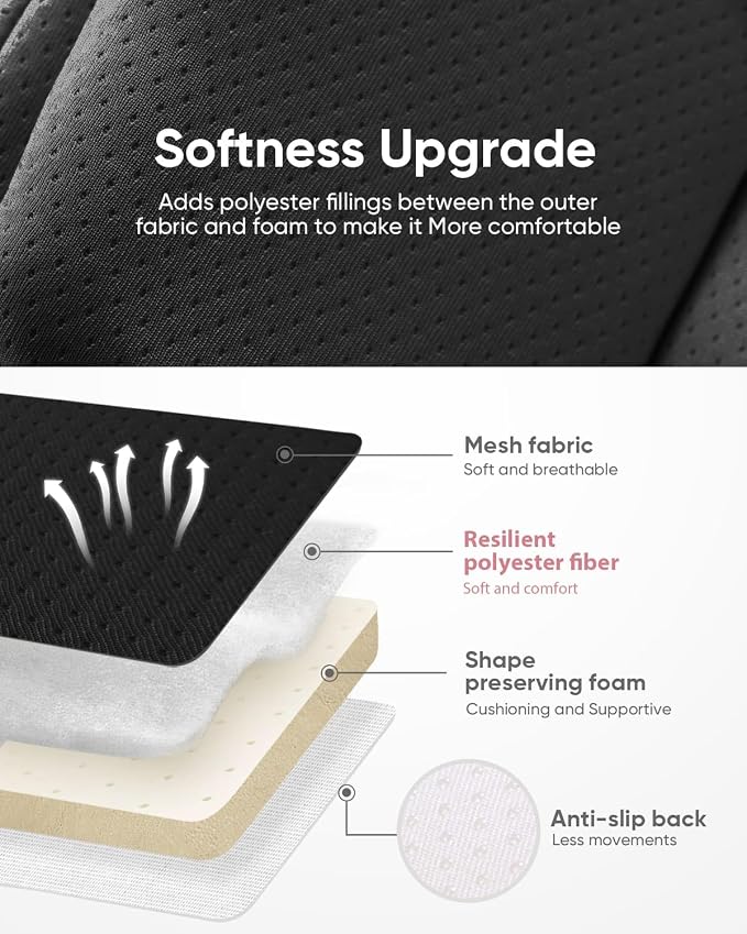 TinlyFinly Infant Insert Compatible with Doona, Graco, Britax, Chicco, Evenflo Car Seat, Adjustable Baby Head Body Support Cushion for Newborn to Toddler, Fits Infant Car Seat and Stroller (Black)