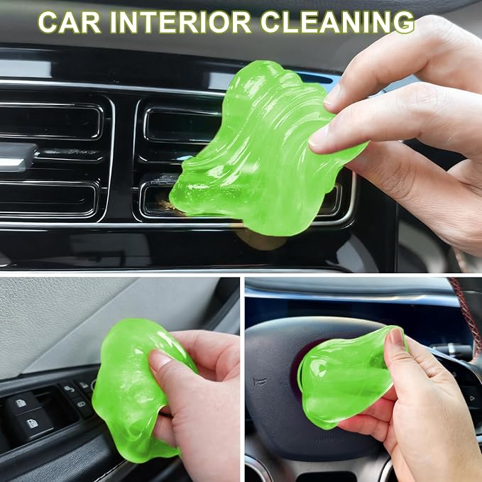 Car Cleaning Gels, Super Clean Clean Putty Dust Cleaner Kit, Auto Detailing Tools Cleaning Putty Car Interior Cleaner, Keyboard Cleaner, Cleaning Slime Car Cleaning Supplies Gift for Men Women