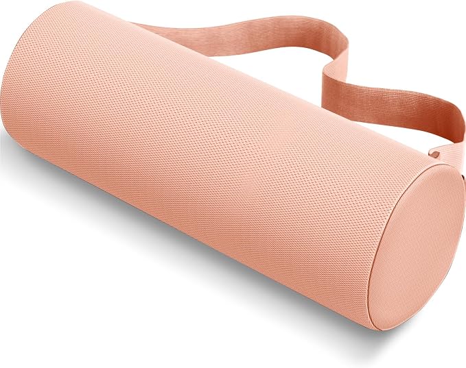 Lumbar Roll Support Pillow for Office Chair, Car, Gaming Chair, Memory Foam Back Cushion with Washable Cover for Relieving Back Pain & Improving Posture, Large,Pink