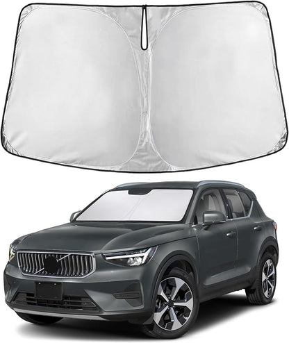 EcoNour Windshield Sunshade Compatible for Volvo XC40 2019-2024 2025 2026, Sun Visor for Front Windshield & Window Sun Shade Cover, UV Heat Blocker & Protector, Car Accessories