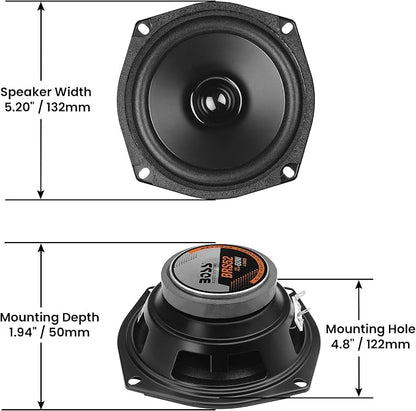 BOSS Audio Systems BRS52 5.25 Inch Replacement Car Door Speaker - 60 Watts Max, Sold Individually
