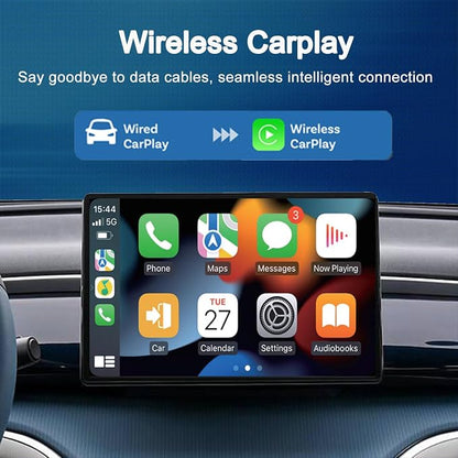 Wireless CarPlay Adapter for Apple Car Play, Small Mini Edition, Converts Factory Wired to Wireless CarPlay, Plug & Play Adapter for Apple iPhone iOS 10+ & Cars from 2015+(2026 Upgrade Black)