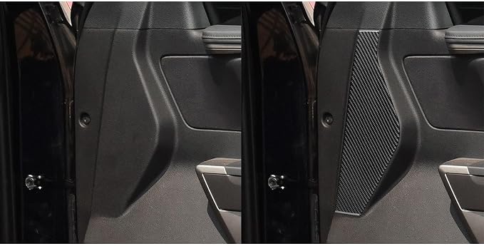 NVCNX Real Premium Carbon Fiber for Toyota Tundra 2022-2026 / Sequoia 2023-2026 2024 2025 Truck Pickup SUV Car Door Panel Cover Interior Trim Accessories Thick Overlay Sticker Decal 2PCs